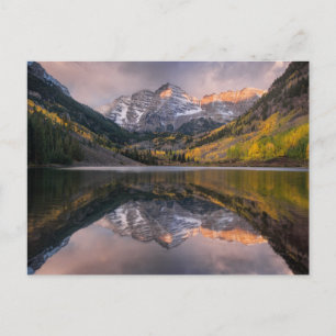 Water Maroon Bells Colorado Briefkaart