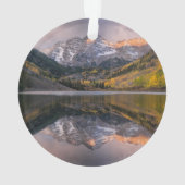 Water | Maroon Bells Colorado Ornament (achterkant)