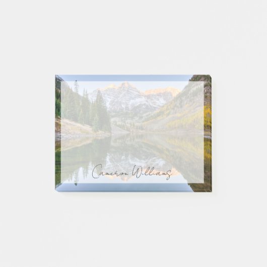 Water Maroon Bells Lake Aspen Trees Post-it® Notes (Voorkant)