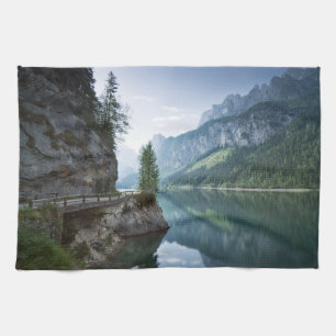 Water Meer van Gosau Salzkammergut Oostenrijk Theedoek