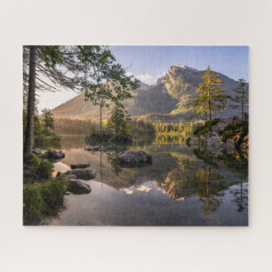 Water   Meer van Hintersee Berchtesgaden Duitsland Legpuzzel