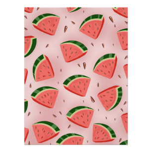 Water Melon Pattern Perfect Poster