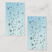 Water met luchtbelletjes visitekaartje (Voorkant / Achterkant)