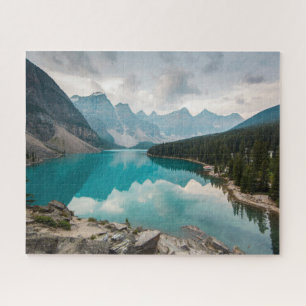 Water Moraine Lake Alberta Canada Legpuzzel