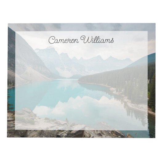 Water Moraine Lake Alberta Canada Notitieblok (Voorkant)