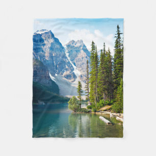 Water Moraine Lake, Canada Fleece Deken