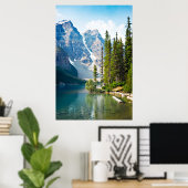 Water | Moraine Lake, Canada Poster (Thuiskantoor)