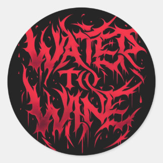 Water naar wijn Logo Sticker