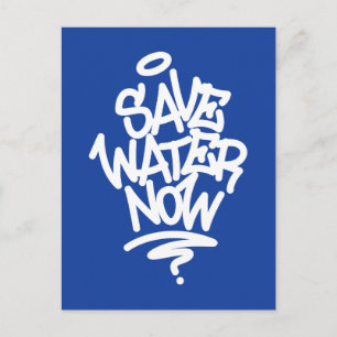 Water nu opslaan briefkaart