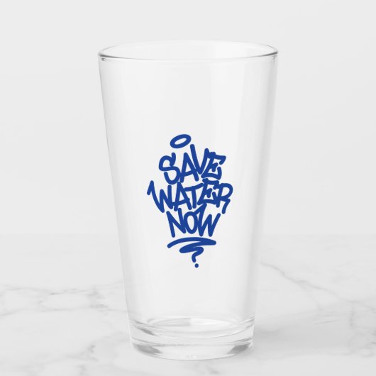 Water nu opslaan glas (Voorkant)