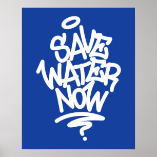 Water nu opslaan poster