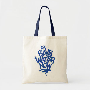 Water nu opslaan tote bag