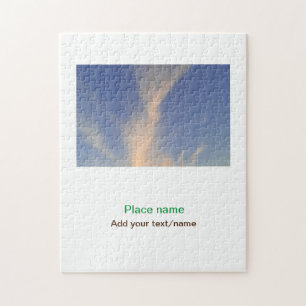 Water Ocean Beach Foto Naam toevoegen Tekst Plaats Legpuzzel