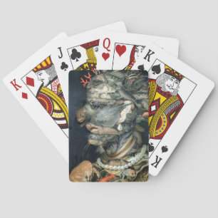 Water, olie op doek, Arcimboldo, Giuseppe Pokerkaarten