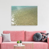 Water op Abstracte Natuur Beach I Fotografie Canvas Afdruk (Insitu (Woonkamer))