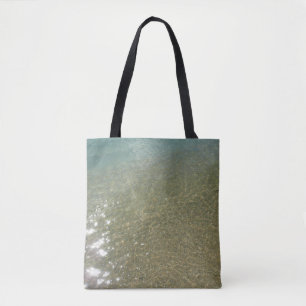 Water op Abstracte Natuur Beach I Fotografie Draagtas