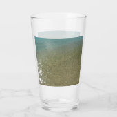 Water op Abstracte Natuur Beach I Fotografie Glas (Achterkant)