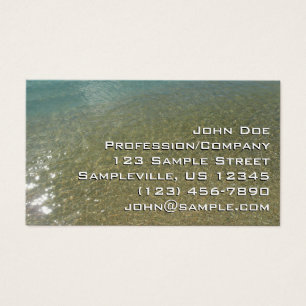 Water op Abstracte Natuur Beach I Fotografie Visitekaartje