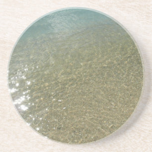 Water op Abstracte Natuur Beach I Fotografie Zandsteen Onderzetter