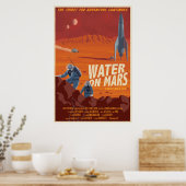 Water op Mars Poster (Keuken)