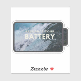 Water Oplaadsticker Sticker