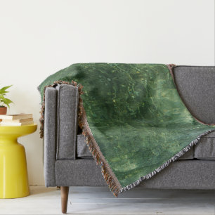 Water over Zee Grass II (Blauw en groen) Foto Deken