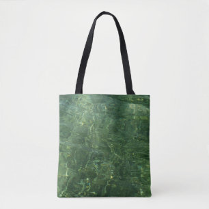 Water over Zee Grass II (Blauw en groen) Foto Draagtas