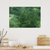 Water over Zee Grass II (Blauw en groen) Foto Poster (Keuken)
