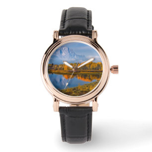 Water   Oxbow Bend Jackson Wyoming Horloge