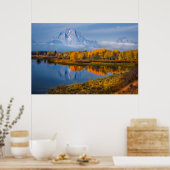 Water | Oxbow Bend Jackson Wyoming Poster (Keuken)