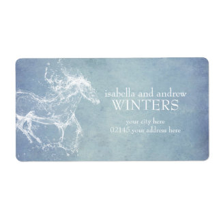 Water Paard Fantasie Etiket