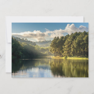 Water Pang Oung Lake & Pine Forest Thailand Bedankkaart