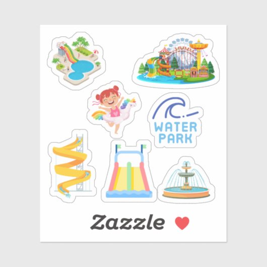 Water Park Stickers (Vel)