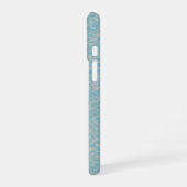 Water Pattern Light Blue Phone Case iPhone 16 Hoesje (Linkerkant)
