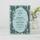 Water Pebbles - Wedding Invitation (Debout devant)