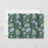Water Pebbles - Wedding RSVP kaart (Achterkant)