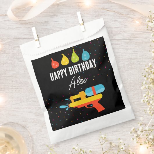 Water Pistool & Ballonnen Zomer Kids Verjaardagsfe Bedankzakje (Geknipt)