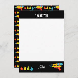 Water Pistool & Ballonnen Zomer Kinder Bedankkaart