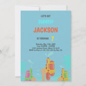 Water Pistool Birthday Invitation Kaart (Voorkant)