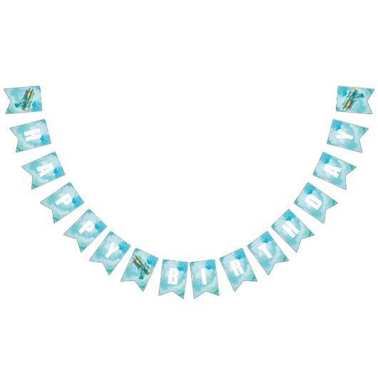 Water Pistool Boy Verjaardag Vlaggetjes (Alle)