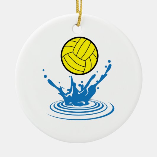 Water Polo Ball Keramisch Ornament (Voorkant)
