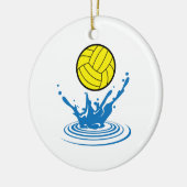 Water Polo Ball Keramisch Ornament (Links)