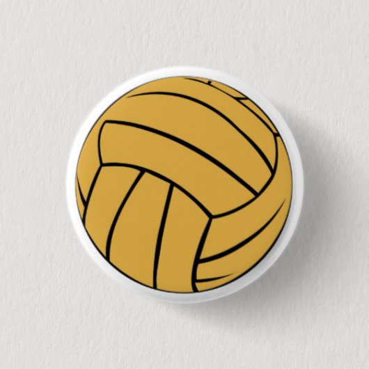 Water Polo Ball Pin Ronde Button 3,2 Cm (Voorkant)