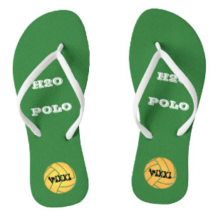 Water Polo Feet geeft Initialen uit Teenslippers