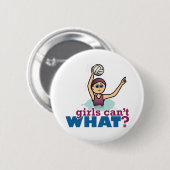Water Polo Girl Ronde Button 5,7 Cm (Voorkant /achterkant)