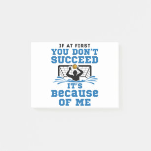 Water Polo Goalie Goalkeeper Funny Gezegde Post-it® Notes