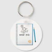 Water Polo Notes Sleutelhanger (Achterkant)
