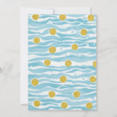 Water Polo Pool Party Boy Birthday Invitation (Dos)