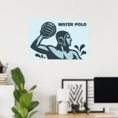 Water Polo Poster (Thuiskantoor)