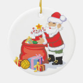 Water Polo Santa Ornament (Achterkant)